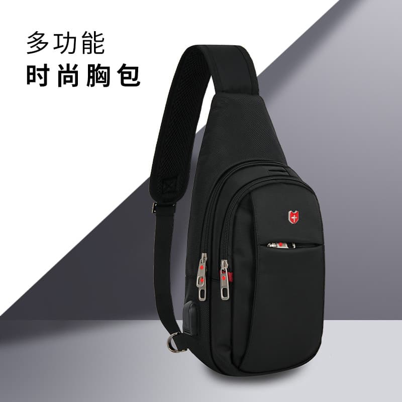 Bolsa de peito com faca de sargento suíço, bolsa mensageiro masculina, Casual, pano Oxford, Tablet, mochila pequena, bol