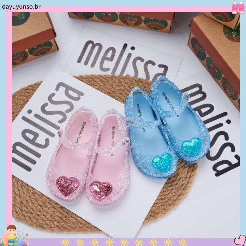 23 Sandálias De Verão Love Bird & # 39 ; s Nest Girls Sapatos Baotou Sola Macia Oca Jelly Shoes B Cada