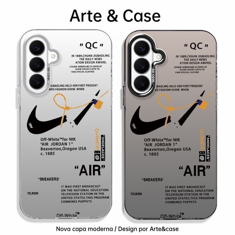 Capinha de silicone fosca impacto-Swoosh invertido streetwear For Samsung Galaxy S21,S22 S23 S24 S25 S26 Plus S26Ultra