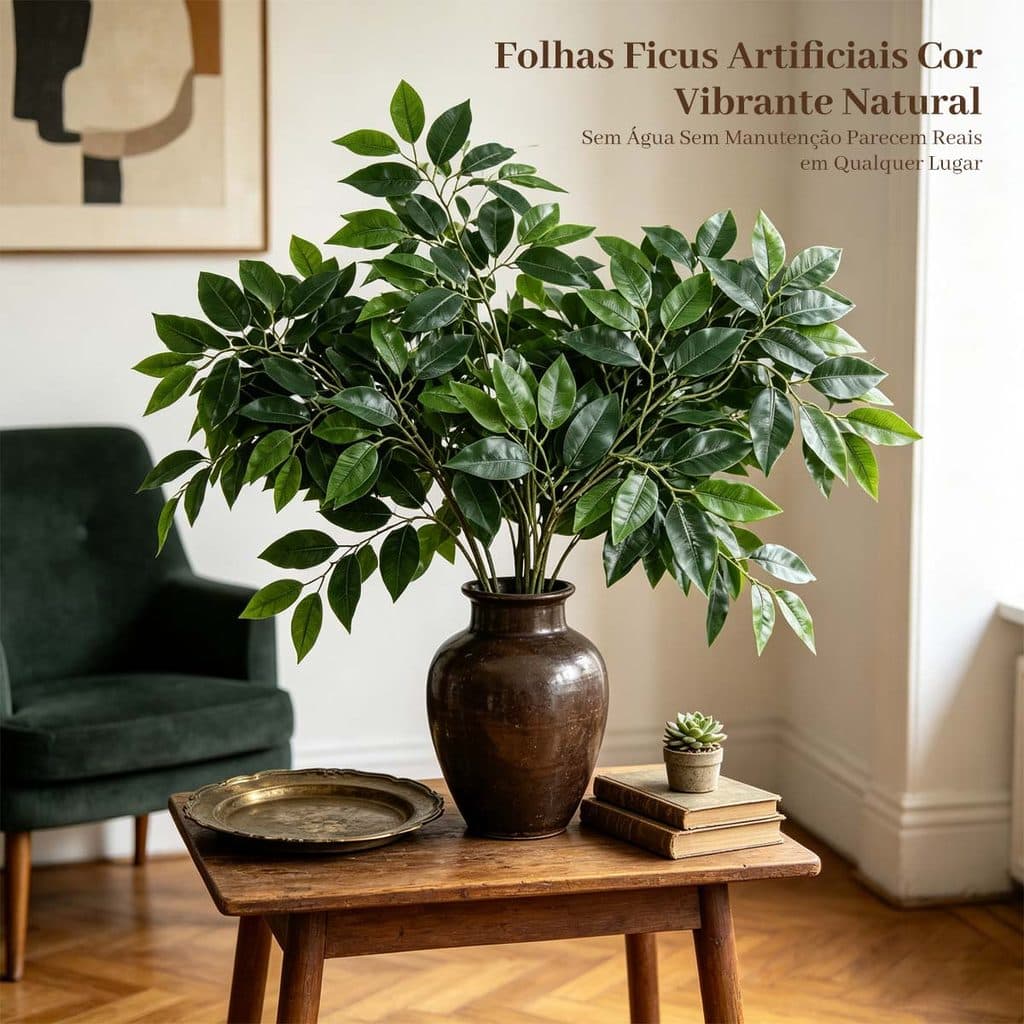 Plantas Artificiais Folhagem Realista Decoração Casa Jardim Ambiente Interno Externo