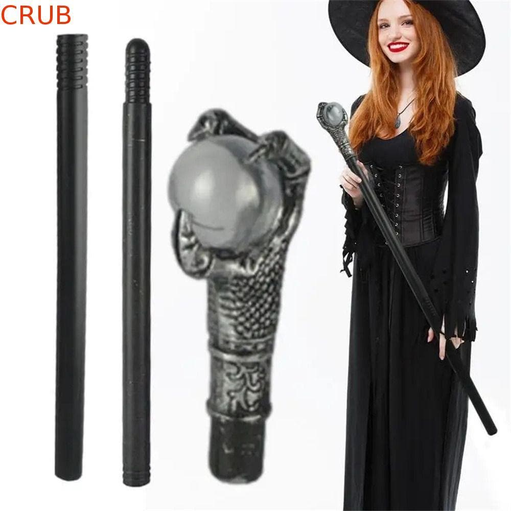 Varinha De Halloween  , Alça Redonda , Fantasias De Rei Real , Bengala Elegante Com Cabeça De Cobra