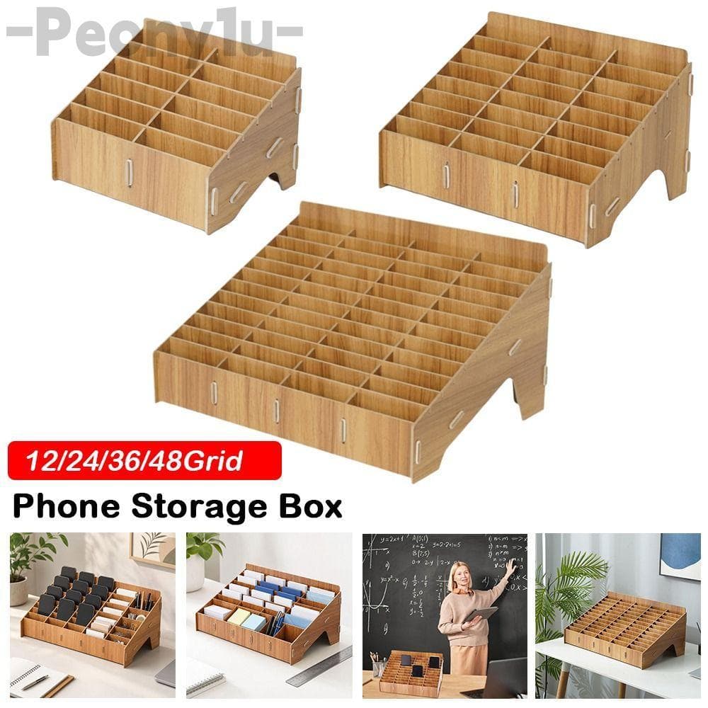 Suporte De Telefone PEONY , Caixa De Armazenamento Removível De Múltiplas Grades , Rack De Cartão De Grade 12/24/36/48