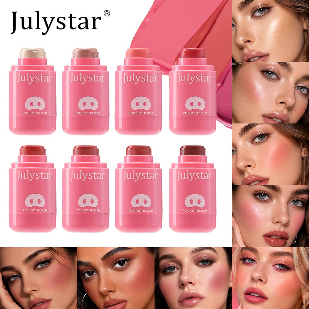 Bálsamo De Blush De Uso Duplo Que Hidrata A Cor Natural Aquosa Para Lábios E Bochechas