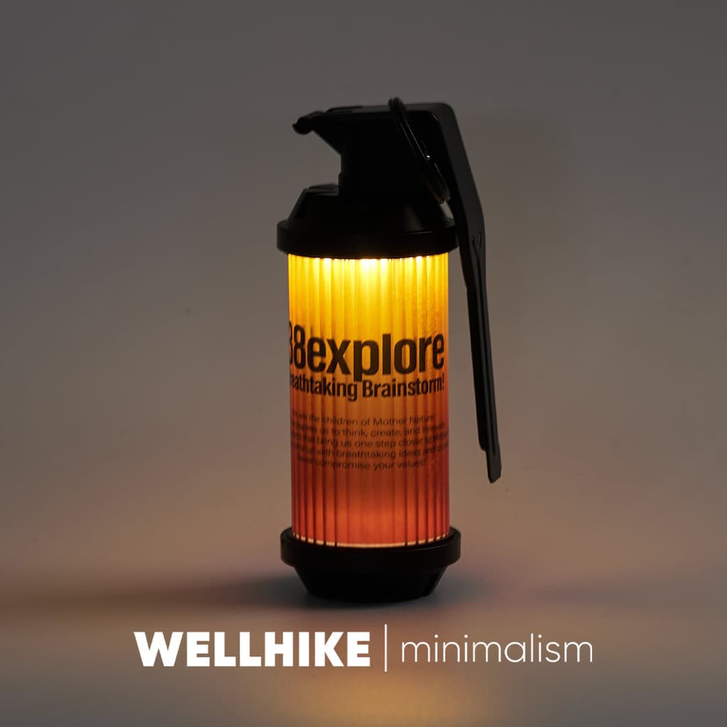 WELLHIKE38 lâmpada quebrada abajur acampamento ao ar livre jateamento tático relâmpago mão modelagem acessórios iluminaç