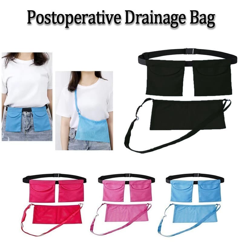 Saco De Drenagem Pós-Operatória De Mama Com Chuveiro Para Kit De Cuidados De Recuperação Cirurgia De Mastectomia