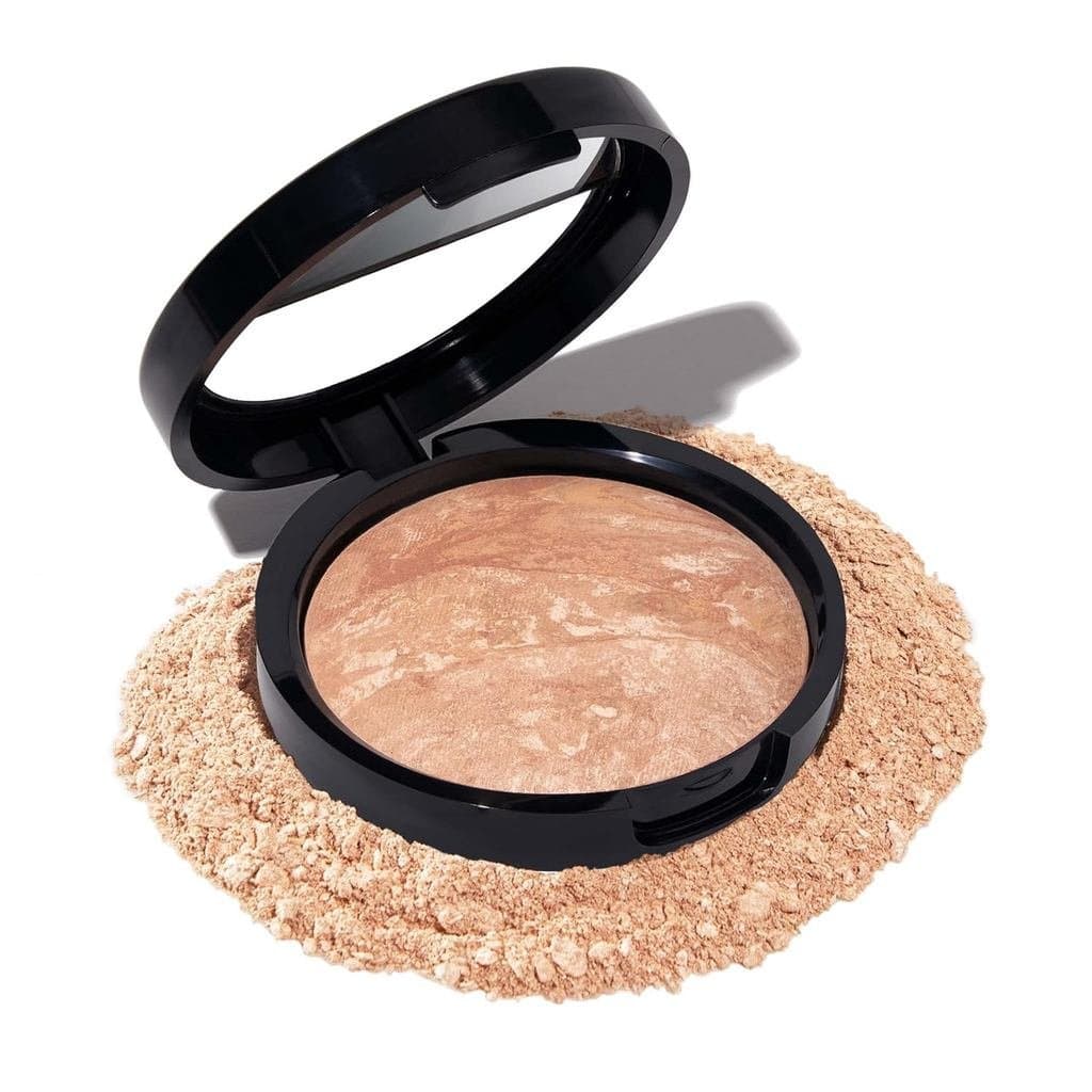 LAURA GELLER NEW YORK Base em Pó Corretora de Cor Baked Balance-n-Brighten, Premiada - Tonalidade Clara - Cobertura Leve