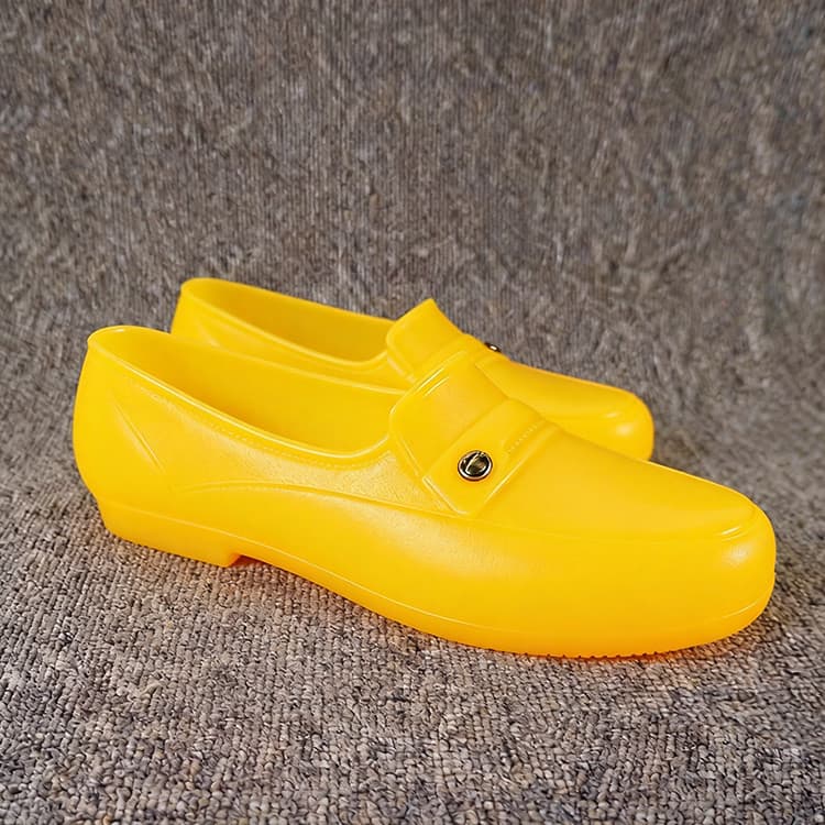 ☔️ Sapatos Amarelos Antiderrapantes Para Temporada Chuvosa | Calçados De Trabalho Construção Resistente , Envio Rápido