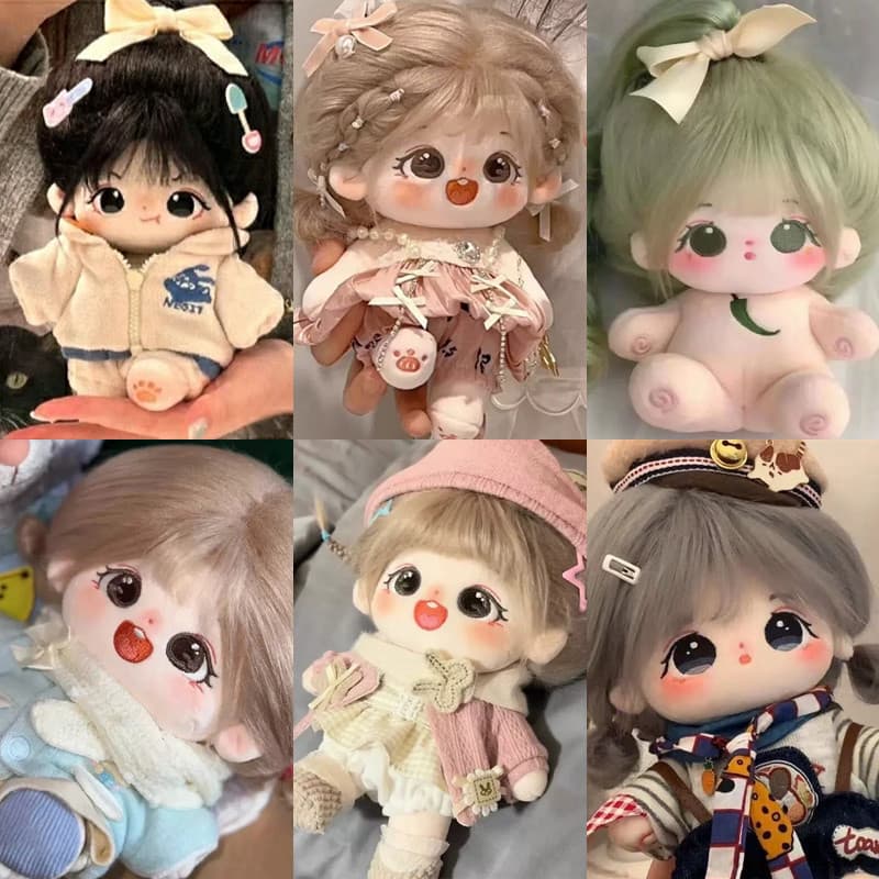 Boneca de Pelúcia de 20cm, Boneca de Algodão Sakura Monster, Bonecas Kawaii, Roupas de 20cm, Coleção de Brinquedos de Pe