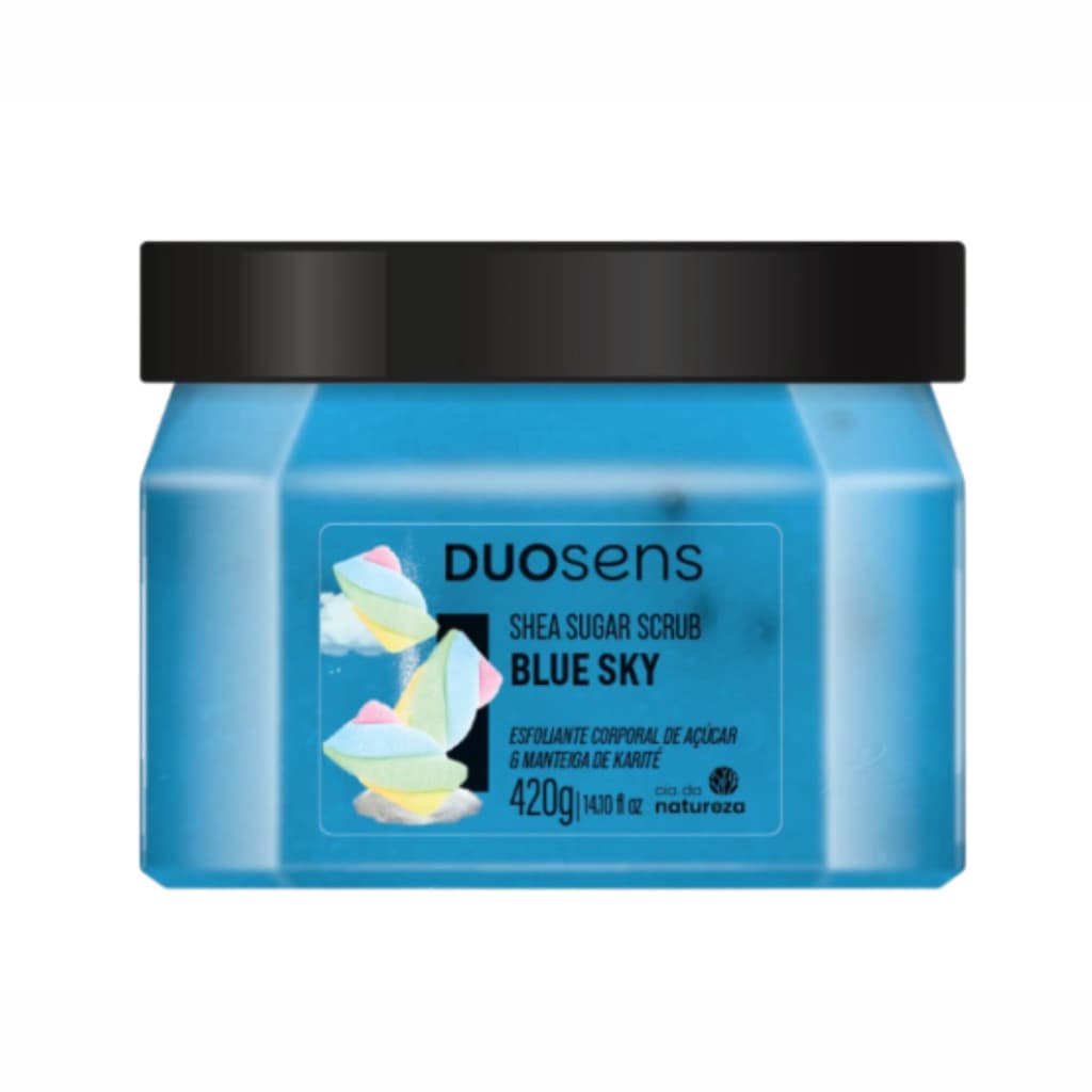 Esfoliante Corporal Sugar Scrub Blue Sky DuoSens Cia da Natureza 420g