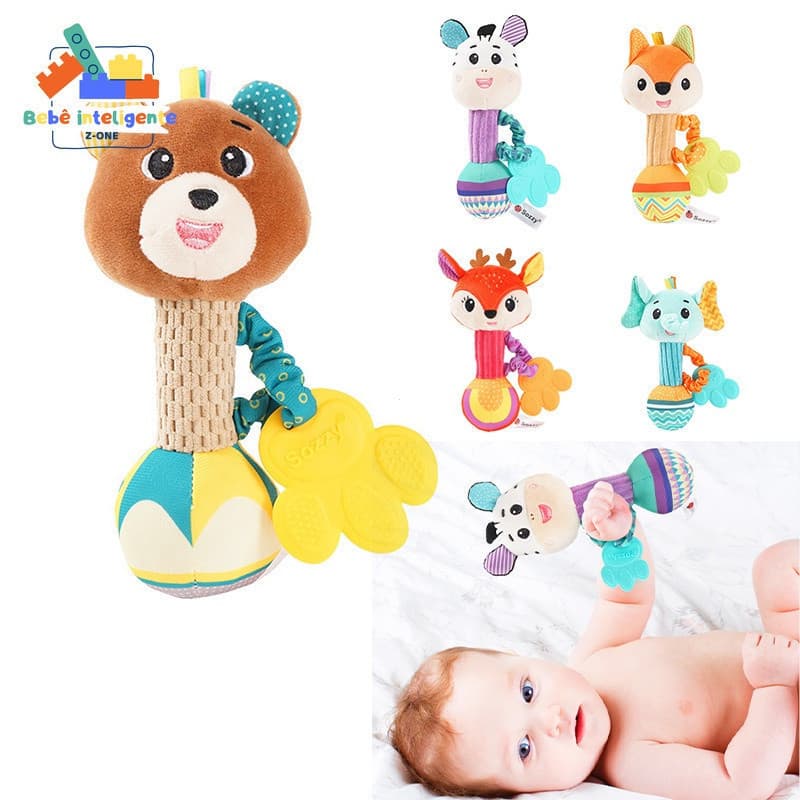 Boneca De Pelúcia Dentição Em Gel-Baby Toy Para 0-1 Anos De Idade , Rattle