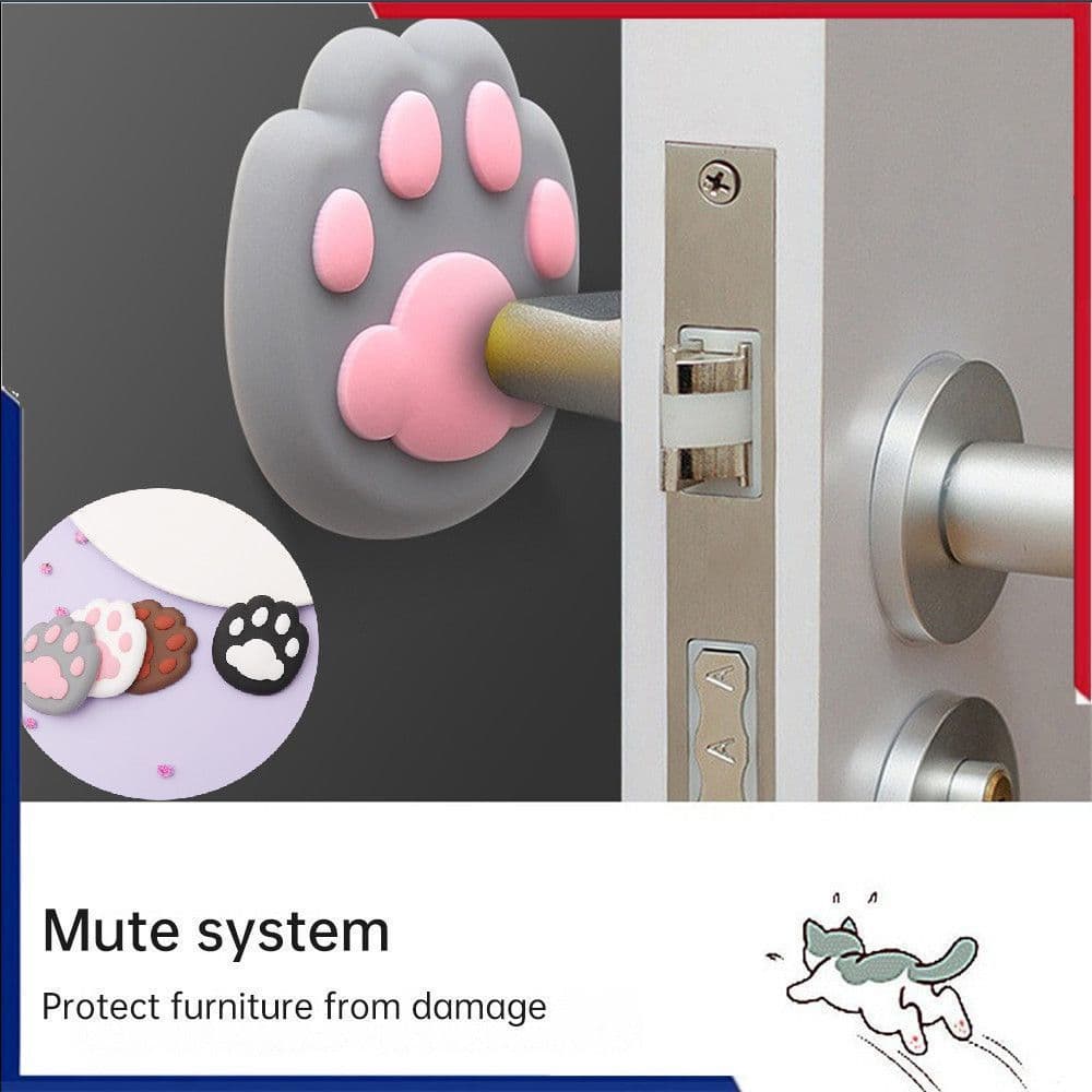 Protetor De Maçaneta De Silicone Para Porta De Exterior, Para-choque De Parede, Batente De Porta, Anti-batida Para