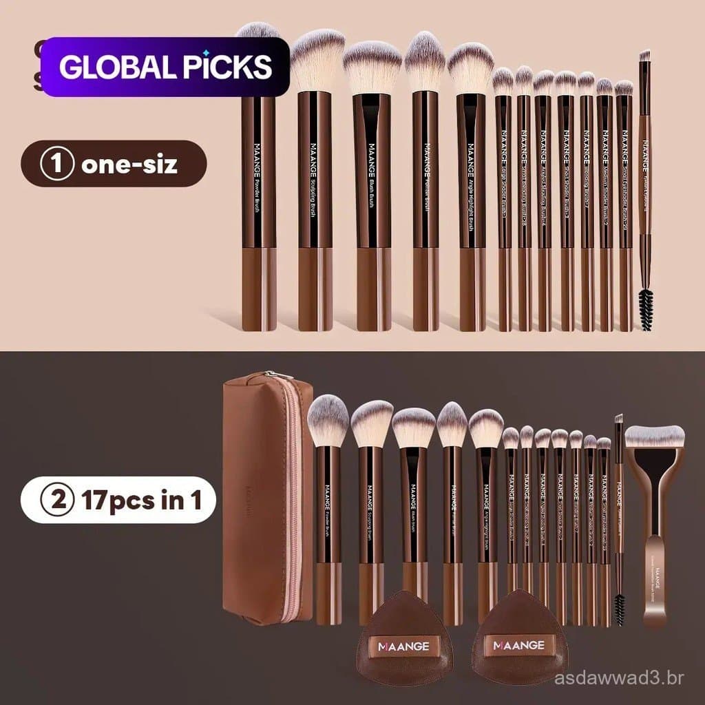 Conjunto de Pincéis de Maquiagem Profissional, Conjunto de Pincéis Cosméticos, Pincéis de Maquiagem Multifuncionais, Est