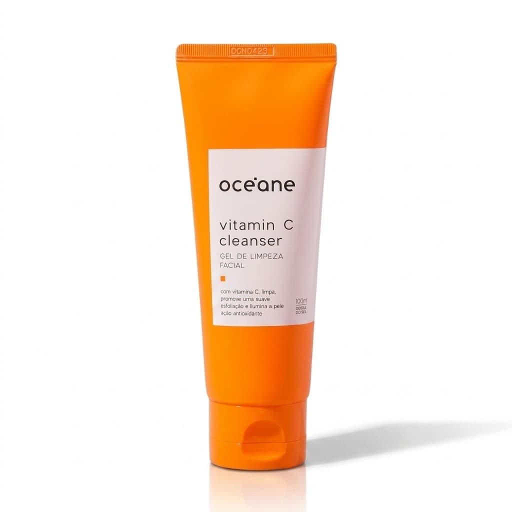 Gel De Limpeza Facial Oceane Vitamina C 100ml Sabonete Esfoliante Limpa Ilumina Skincare Anti Idade