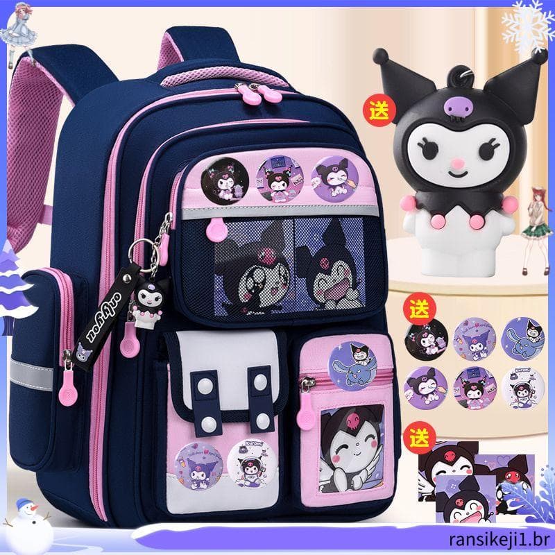 2025 alunos do ensino fundamental 12 6a série meninas mochila de proteção para coluna grande capacidade redução de carga