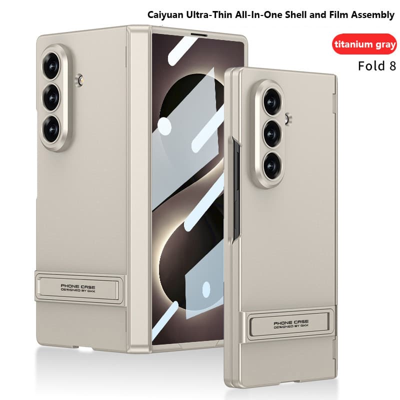 Ultra Fino Fosco Caso De Telefone Para Samsung Galaxy Z Fold 8 Fold8 Magnético Dobrável Dobradiça Suporte Capa Protetora