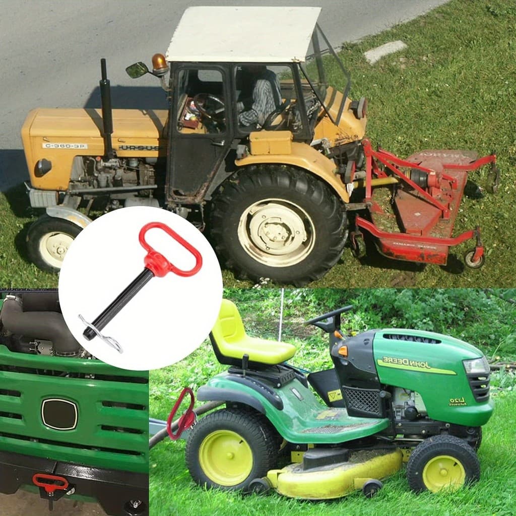 Pino E Clipe De Engate De Reboque De Fator De Aço De 5/8 X 6 Polegadas-Travamento Para Tratores , RVs , Reboques ATVs-Du