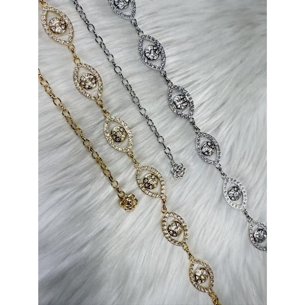 Corrente de metal feminina com strass, corrente de cintura decorativa multifuncional Olho de Gato