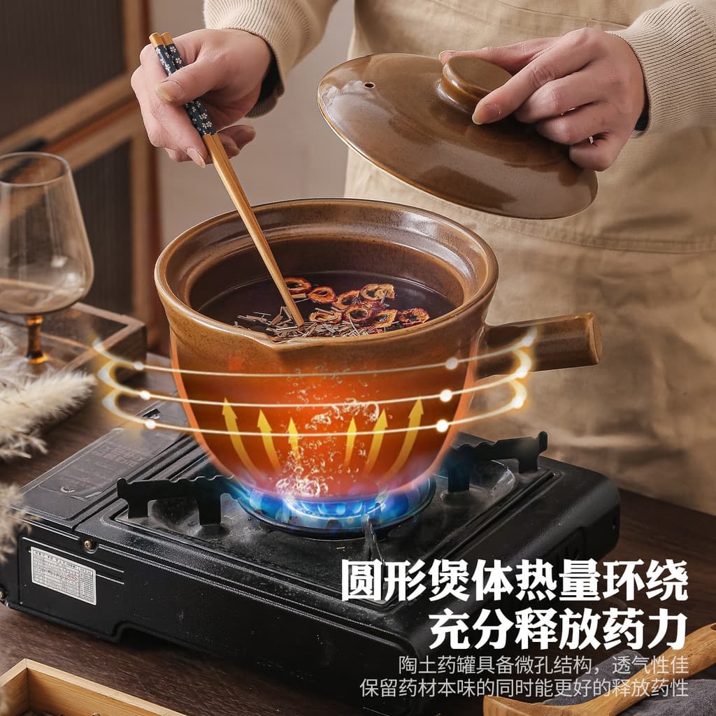 Argila Tradicional Medicina Chinesa Pote Caçarola Decocção Especial Resistente a Altas Temperaturas Pote Sopa Flor Fervi