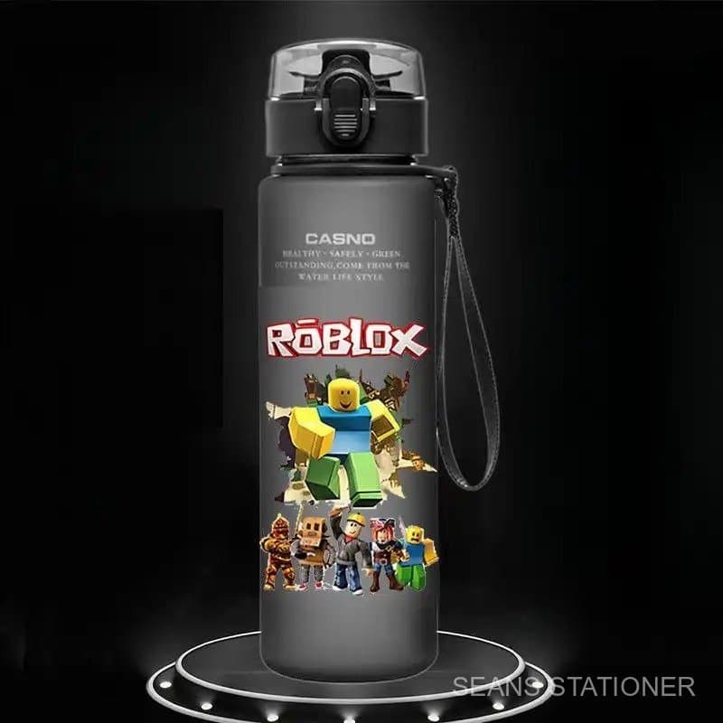 Garrafa Térmica Esportiva Roblox MC Minecraft para Crianças, Meninos e Meninas, Copo de Bebida com Alça Anti-Queda, Bico
