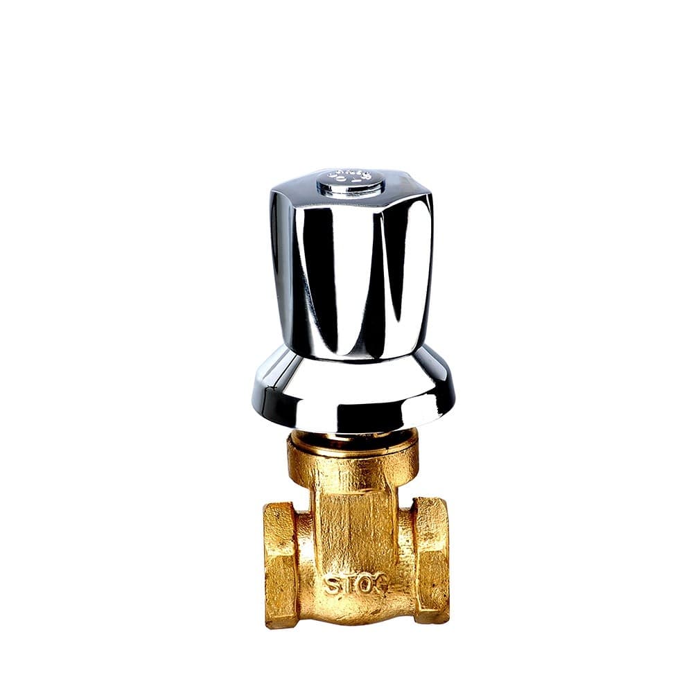 Registro De Gaveta Com Acabamento C50 1/2' Controle Agua Fechamento Total Metal