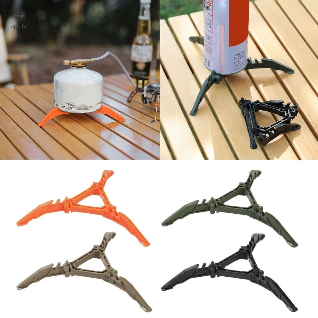Suporte Triangular Dobrável Para Fogão A Gás-Acessório De Cozinha Ao Ar Livre Laranja