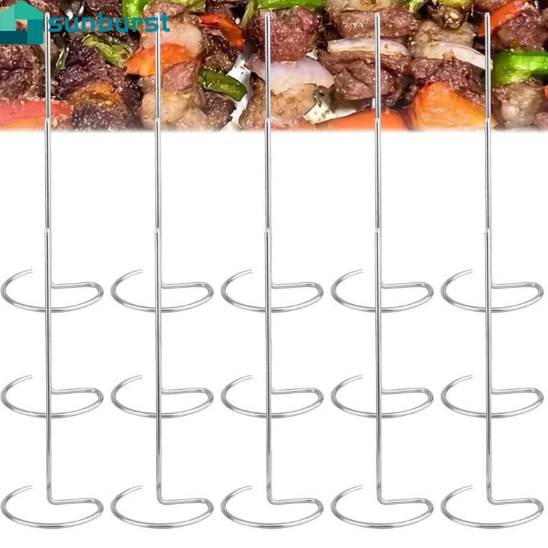 [Promoção] 10/30/50 Peças de Espetos de Aço Inoxidável para Churrasco - Espetos para Forno e Air Fryer - Agulha de Cozin