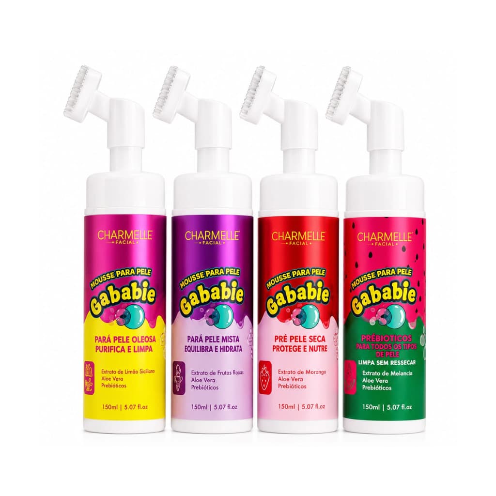 MOUSSE DE LIMPEZA FACIAL CHARMELLE KIT C/04 UNIDADES COD.1703