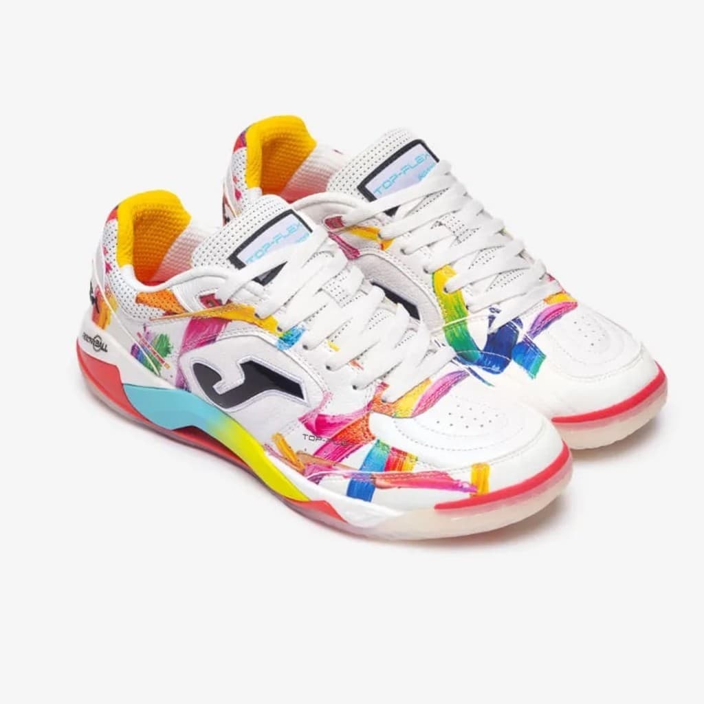 Chuteira Futsal Joma Top Flex Plus Couro Profissional - REF: TOUS2676IN