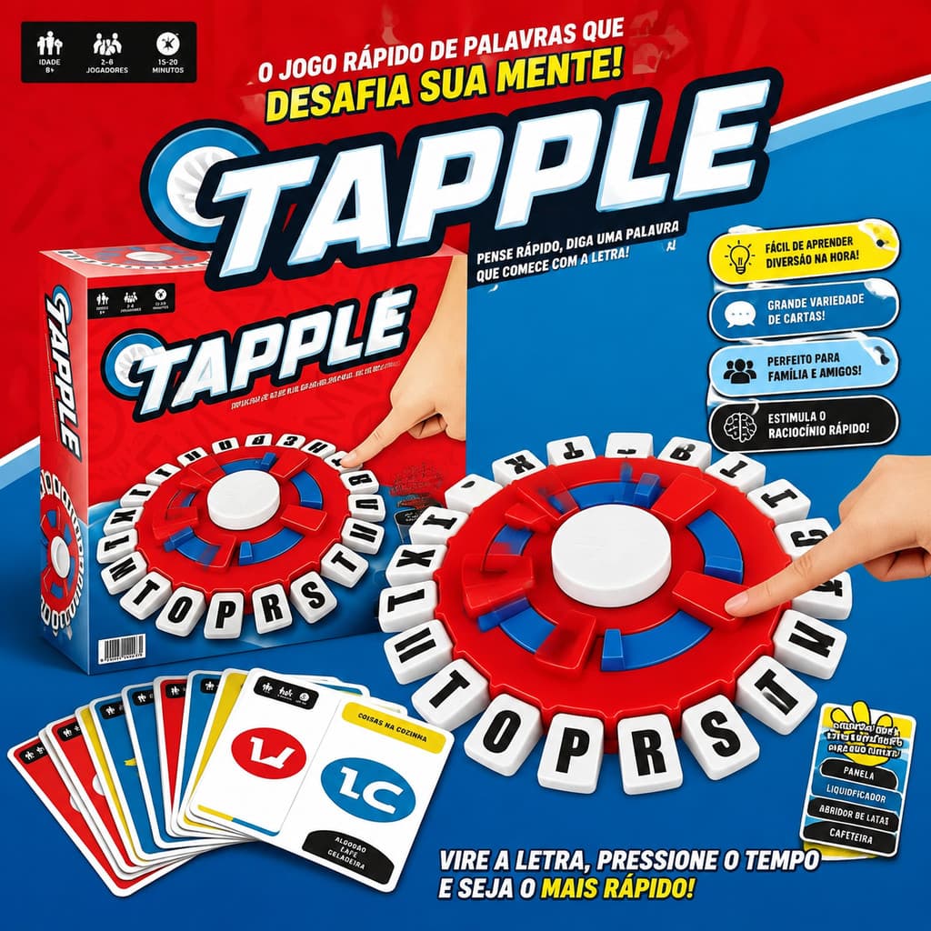 Jogo Alfabetização Infantil Stop Trava Mesa em Português Perfeito Para Crianças Pré-Escola Aprender Letras Brincando