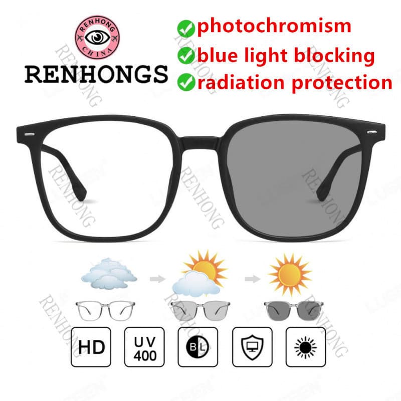 Óculos Recém-Atualizados , Legais , Lentes De Filtro Automático Da Moda De Luz Azul E UV Sol RH2279