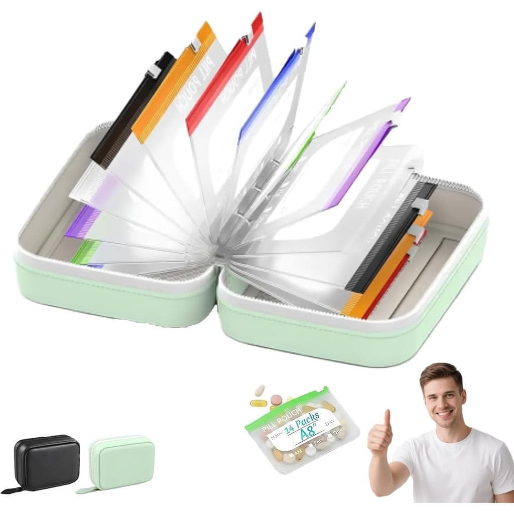 Conjunto De Bolsas Para Comprimidos À Prova D'água-14 Unidades De Sacos Internos , Organizador De A8 , Viagens , Bolsa R