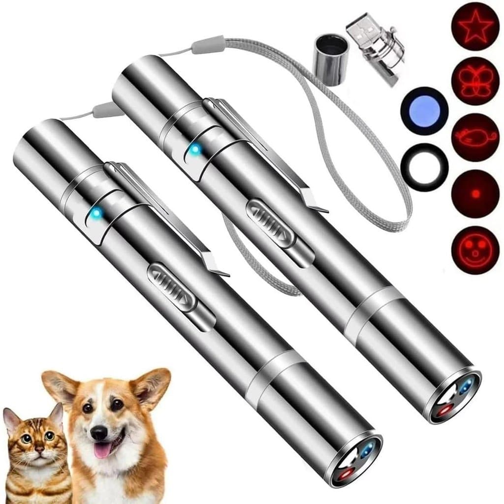 Ponteiro Laser, Brinquedos para Pássaros de Interior, Caneta Laser para Pássaros, Brinquedo Interativo com Luz LED de Po