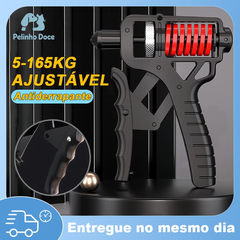 Hand Grip Metal 5-165 kg Ajustável, Aparelho de Força para Treinamento de Antebraço e Mãos