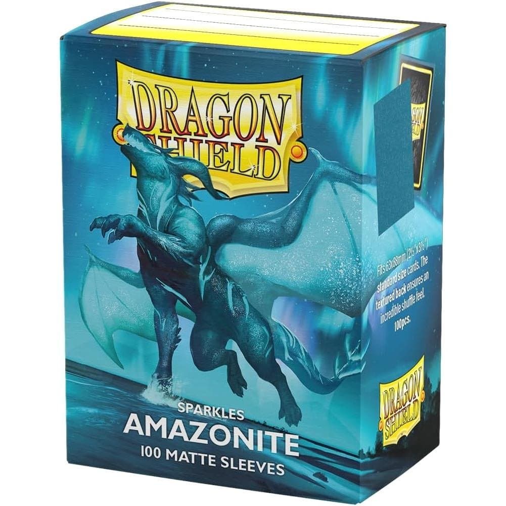 Escudo de Dragão |   Capas Foscas para Cartas de Tamanho Padrão |   100 CT - Protetores Premium TCG Lisos e Resistentes