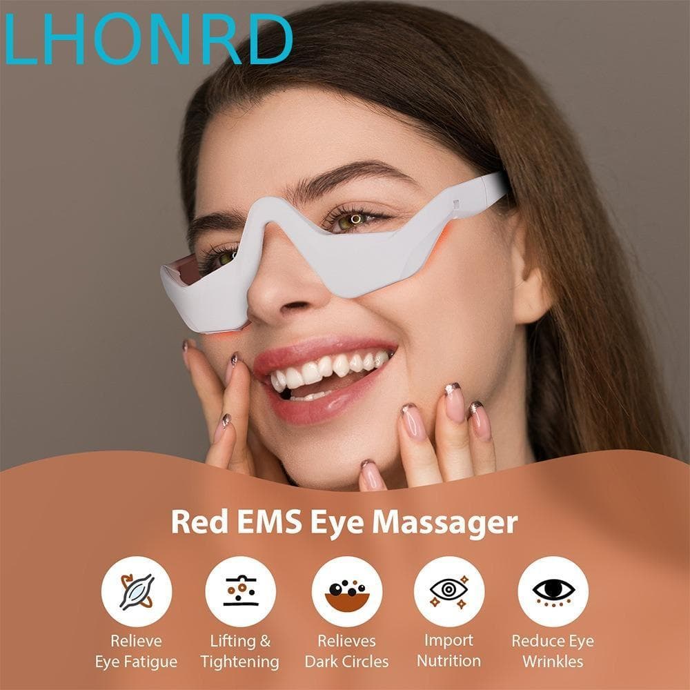 Massageador De Olhos LHONRD , Elétrico Antienvelhecimento Para Cuidados Com Os | Terapia De Luz Vermelha De Beleza EMS E