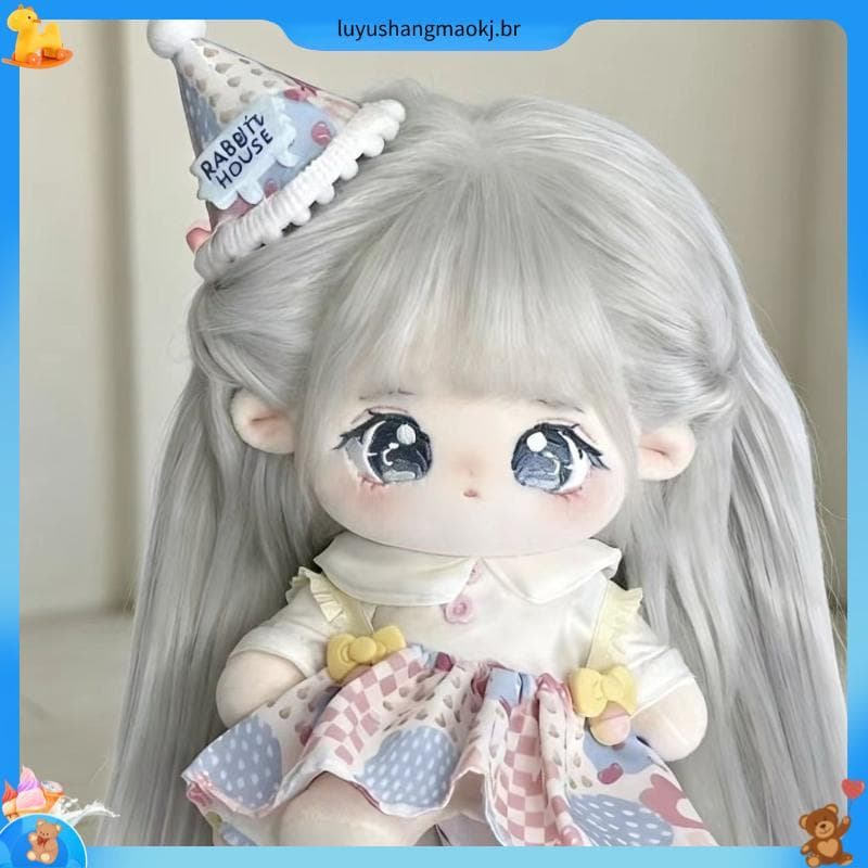 Boneca de algodão Lingyue de 20CM, super fofa, super fofa, presente de feriado, boneca nua, presente para amigos, pode s