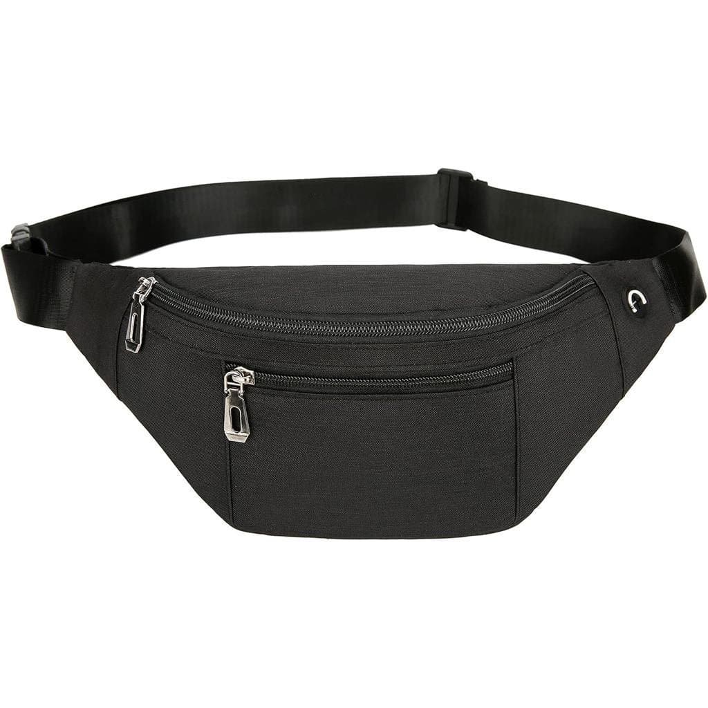 Bolsa de Cintura para Homens e Mulheres, Bolsas de Cintura Impermeáveis e Modernas com Cinto Ajustável, Bolsa Casual par