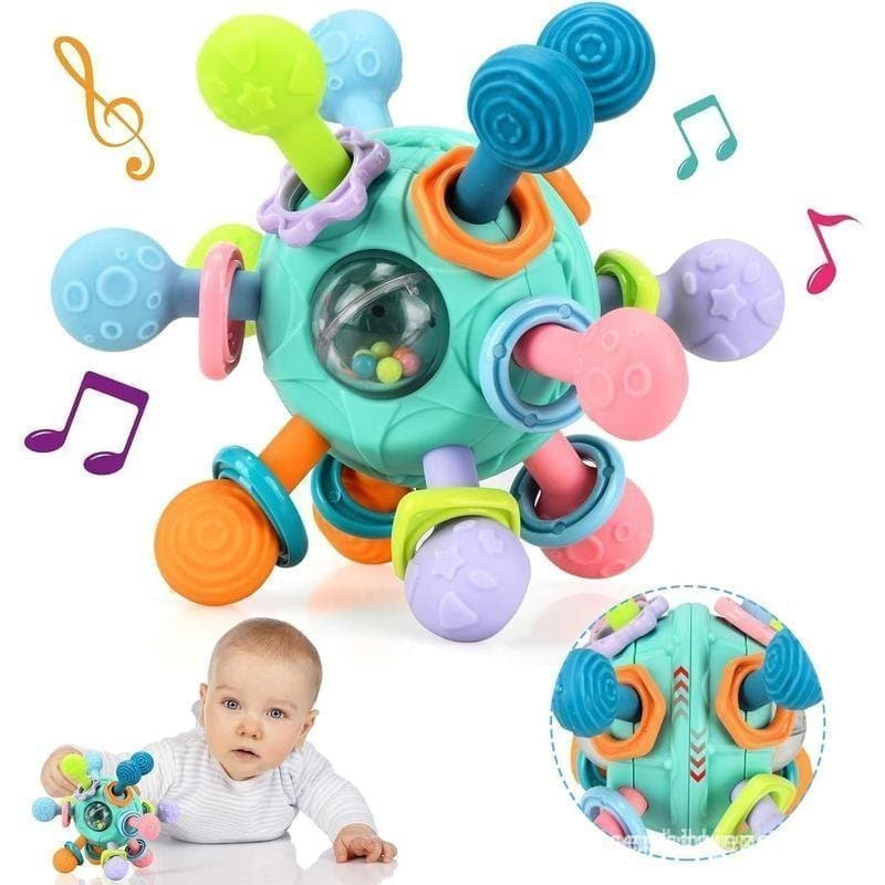 Brinquedo Sensorial para Bebês, Brinquedo de Educação Infantil, Brinquedo Colorido para Dentição de Bebês, Brinquedos Di
