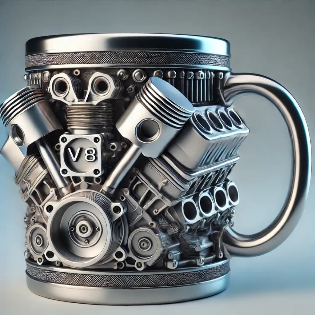 Novos Motores Transfronteiriços , Copo De Aço Inoxidável , Motor Mecânico , Decoração De Caneca De