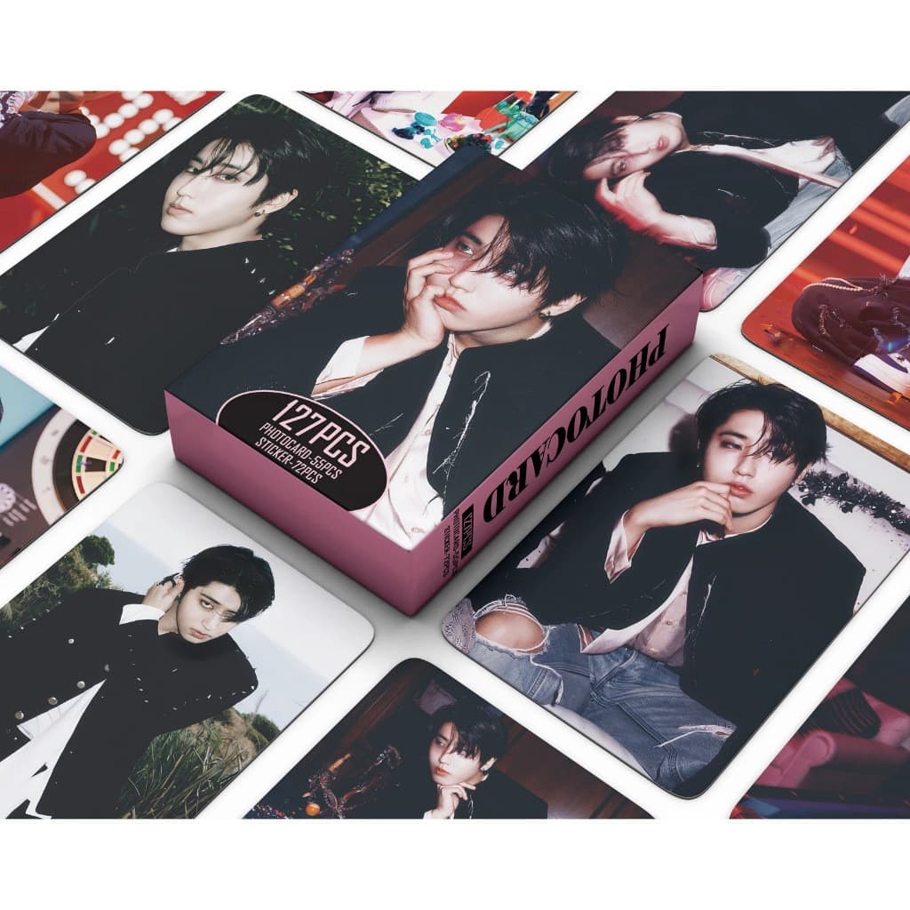 127 peças/caixa, cartões fotográficos Stray Kids Solo HAN, cartões de coleção FPKF