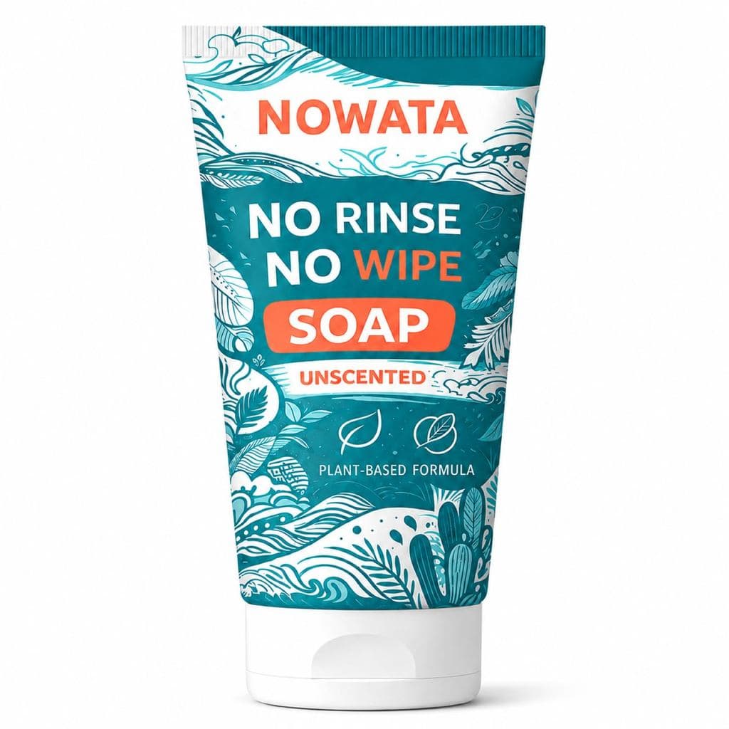 Sabonete sem água Nowata, limpador sem enxágue à base de plantas, 100ml