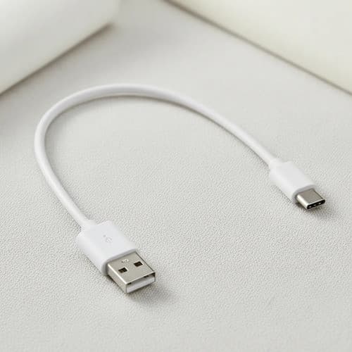 Cabo Carregador Tipo C Usb Turbo Rápido Celular Powerbank Branco