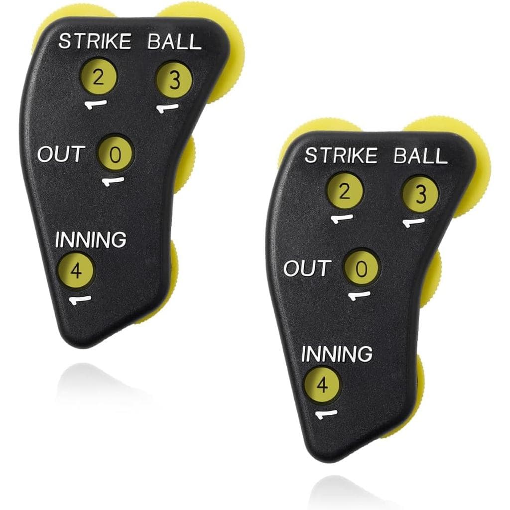 Conjunto de 2 Contadores de Clics para Árbitros de Beisebol e Softbol, Equipamento de Árbitro com 4 Rodas, Contador de A