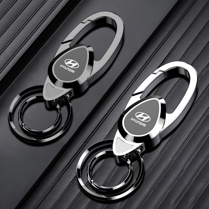 Metal Estilo Do Carro Chaveiro Anel Corrente Emblema Presente Para Hyundai Elantra Kona i10 i20 i30 Tucson N Linha Acess