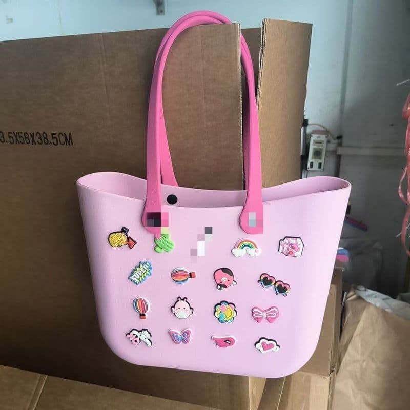 Tamanho grande novo estilo eva mamãe praia bolsa grande capacidade à prova dwaterproof água passeio Tote jogar saco de a