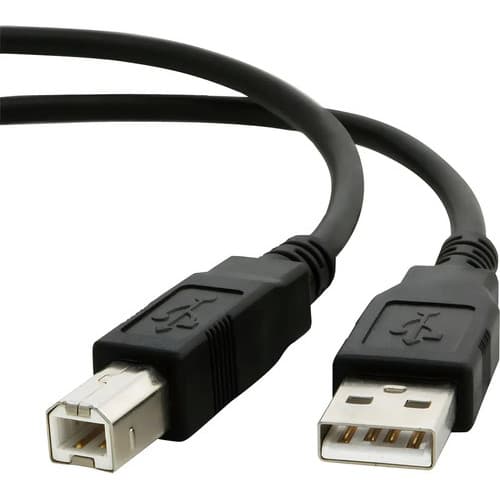 Cabo USB 2.0 A para USB B 1.5m Mymax AB1.5M Preto Compatível Brother Epson Elgin Impressora