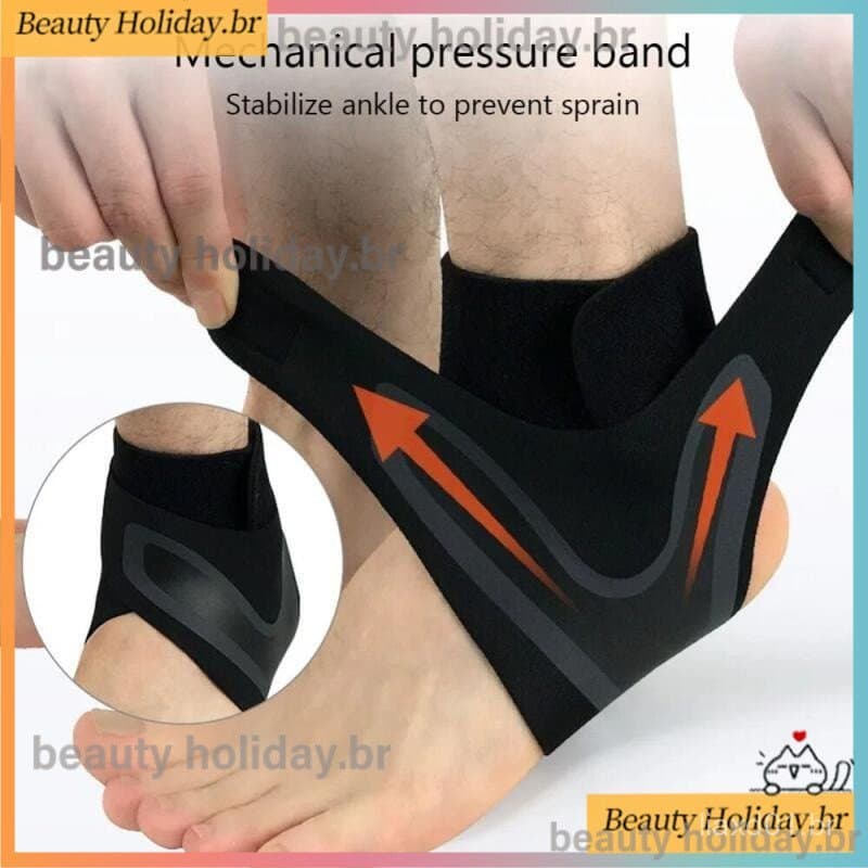 1PC Fitness Esportivo Tornozeleira Esportiva De Compressão Ajustável Suporte Do Tornozelo Alívio Da Dor Tendão De
