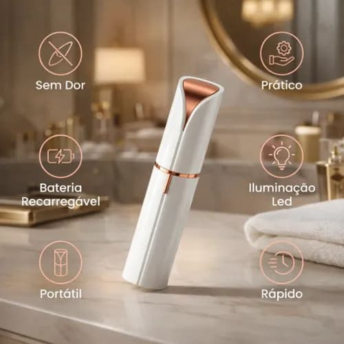 Aparador Pelos Faciais Feminino Buço Queixo Bivolt Prático