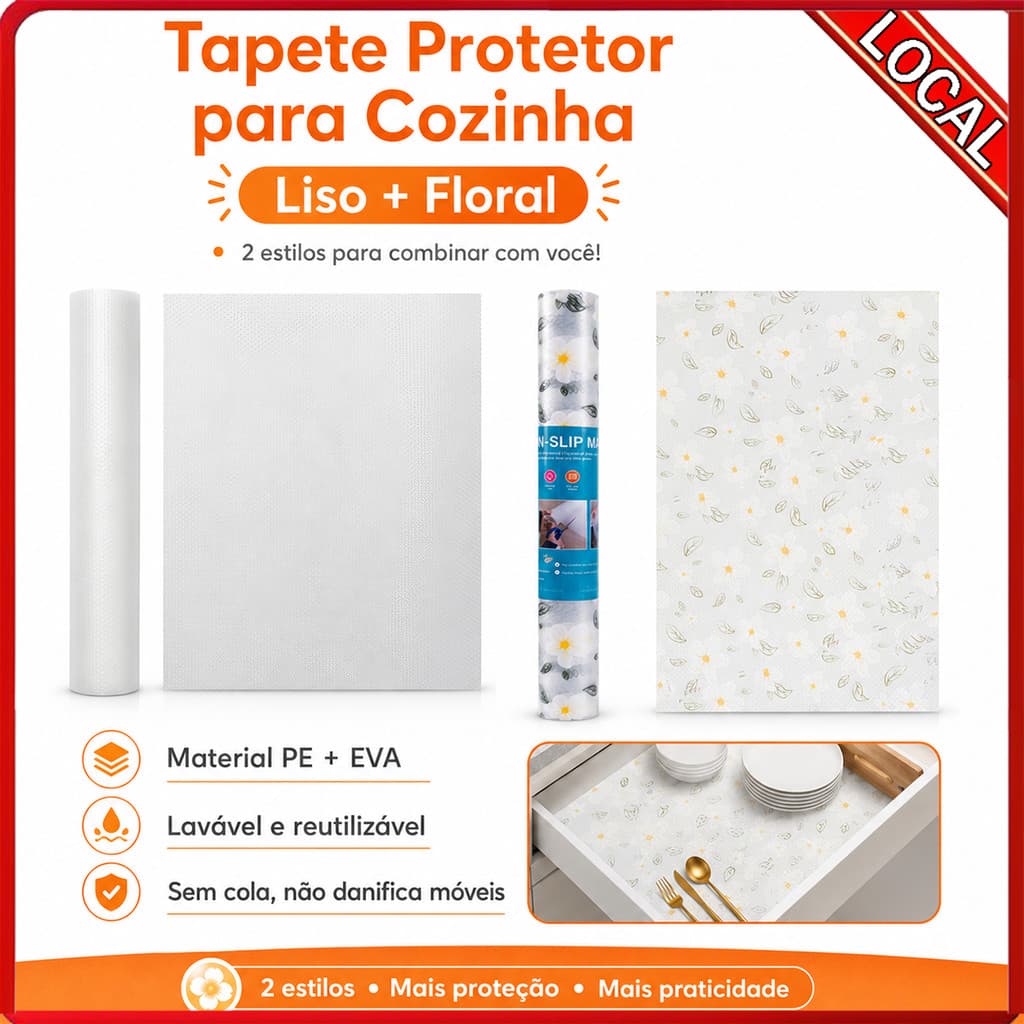 Dois refrigeradores opcionais de papel para tapete de armário à prova de umidade e antiderrapante