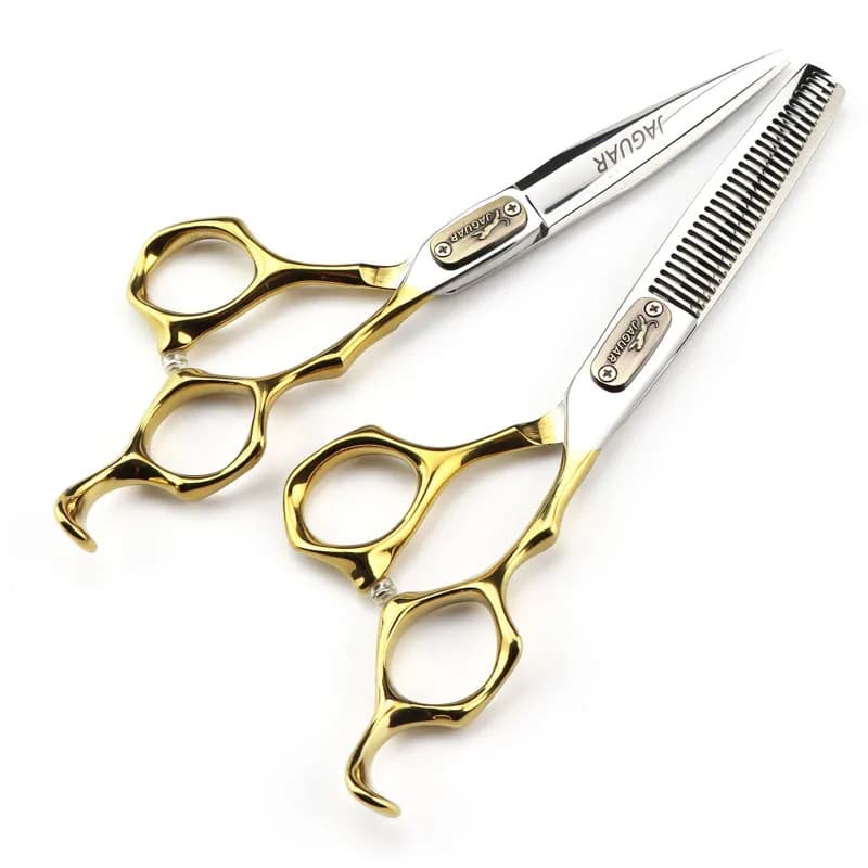 Tesoura De Cabelo De 6 Polegadas Conjunto De Tesouras De Cabeleireiro Profissional Corte + Desbaste Barbeiro